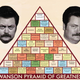 Illustration for article titled Spend the rest of your life ascending the Ron Swanson Pyramid Of Greatness